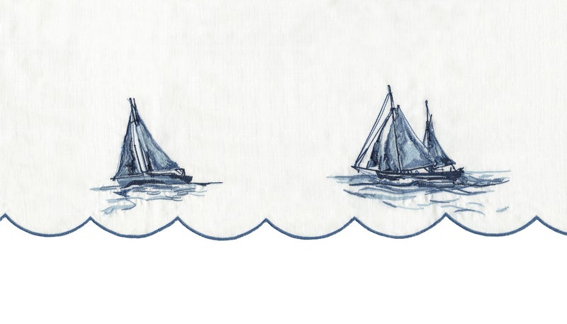 Renaissance Home Fashion Sailboat Valance, 58" x 12", Blue - Image 5